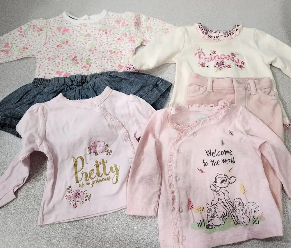 Mixed Bundle of Brand Names 6 Pieces Baby Girl 3-6M Pink